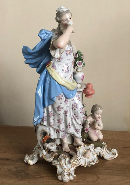 Meissen Emblematic of Senses Figurine "Smell" 19th C