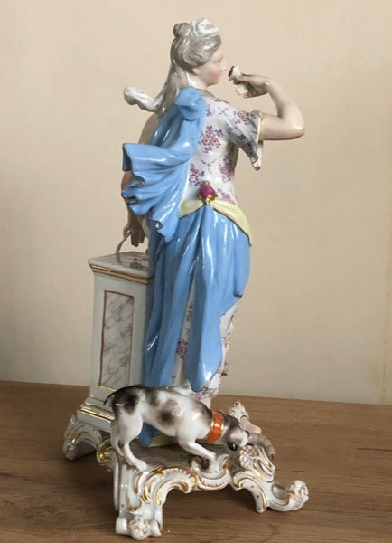 Meissen Emblematic of Senses Figurine "Smell" 19th C