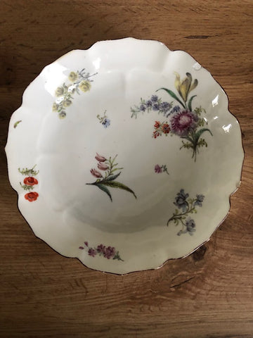 CHELSEA FLORAL PLATE CIRCA 1756