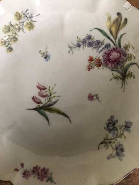 CHELSEA FLORAL PLATE CIRCA 1756