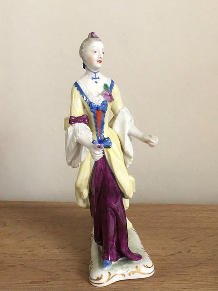 Nymphenburg Porcelain Figure of a Lady from the "Ponhauser Garden" 19th C