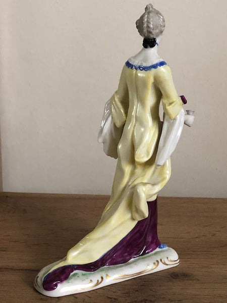 Nymphenburg Porcelain Figure of a Lady from the "Ponhauser Garden" 19th C