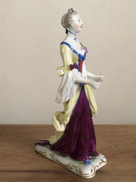 Nymphenburg Porcelain Figure of a Lady from the "Ponhauser Garden" 19th C