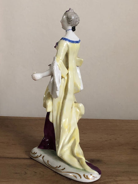 Nymphenburg Porcelain Figure of a Lady from the "Ponhauser Garden" 19th C