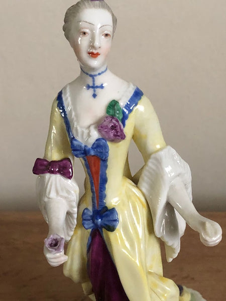 Nymphenburg Porcelain Figure of a Lady from the "Ponhauser Garden" 19th C