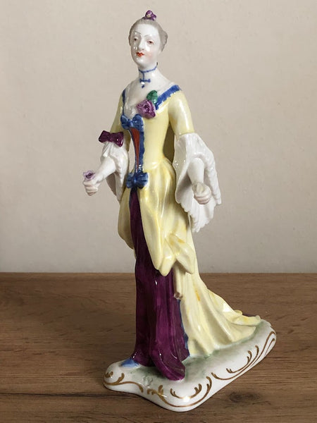 Nymphenburg Porcelain Figure of a Lady from the "Ponhauser Garden" 19th C