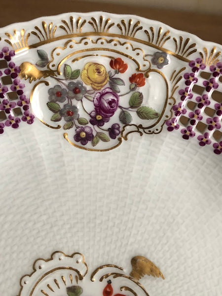 A Meissen porcelain dessert plate from the Schwerin service made for Friedrich II Circa 1762-1763