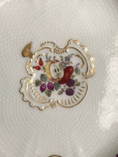 A Meissen porcelain dessert plate from the Schwerin service made for Friedrich II Circa 1762-1763