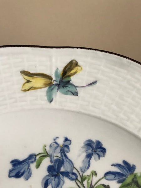 Meissen Marcolini Ozier Moulded Floral Dinner Plate 1774-1814