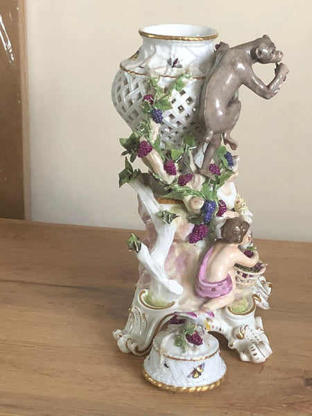 Meissen Figural Potpourri Vase 1850