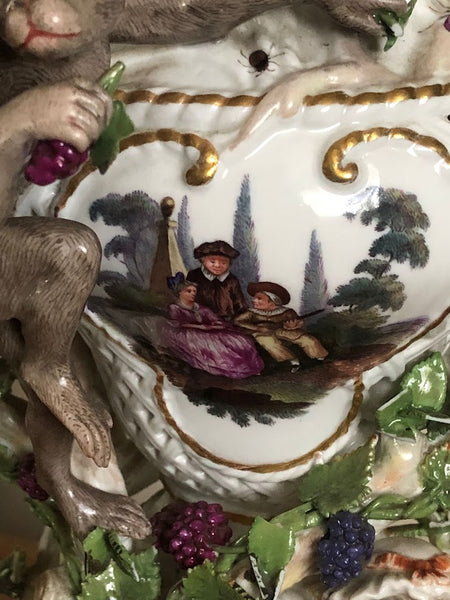 Meissen Figural Potpourri Vase 1850