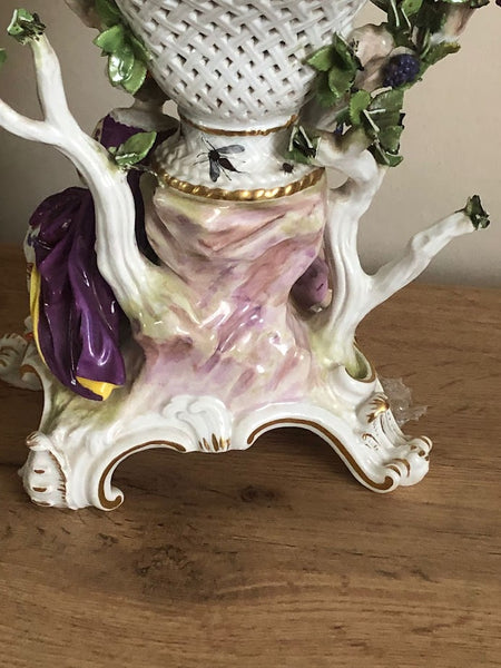 Meissen Figural Potpourri Vase 1850