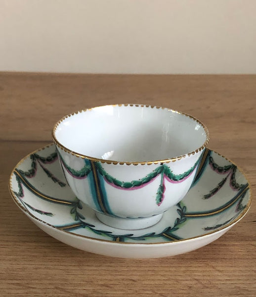 Chelsea Derby Porcelain Tea Bowl &amp; Saucer 1770-1784