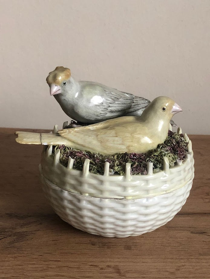 KPM Berlin Porcelain Group of Nesting Birds 18th C