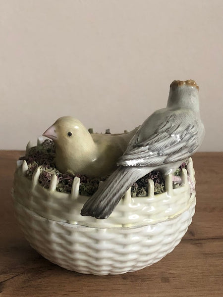 KPM Berlin Porcelain Group of Nesting Birds 18th C