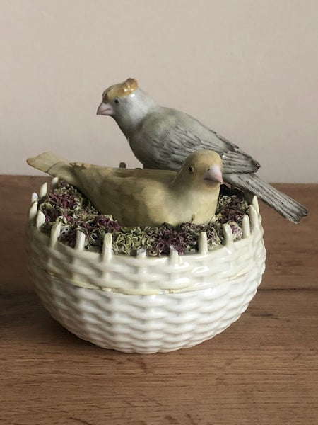 KPM Berlin Porcelain Group of Nesting Birds 18th C