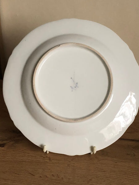 Meissen Floral Moulded Dinner Plate From the Academic or Dot Period 1756-1773 #4