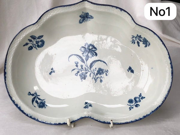 Worcester Gilliflower Pattern Serving Dish Circa 1775