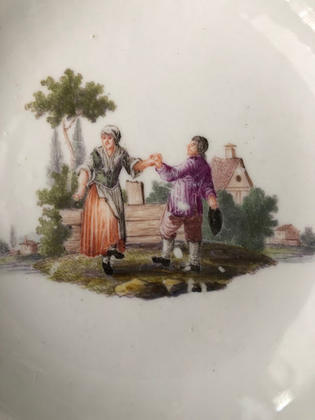 Meissen Porcelain Tenniers Saucer 1740. #2