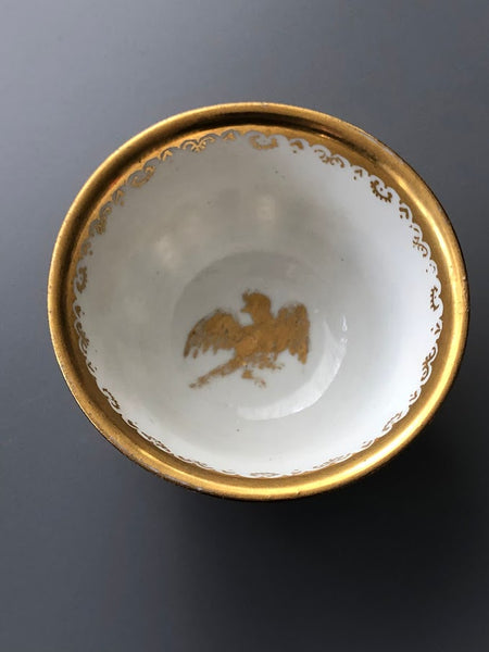 Meissen Boettger Porcelain Chinoiserie Tea Bowl and Saucer 1725