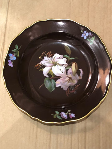 Meissen Porcelain Prof. Julius Eduard Braunsdorf Floral Plate 1900