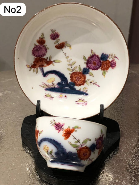 Bol à thé et soucoupe Kakiemon en porcelaine de Meissen 1730 Drehers Marks #2