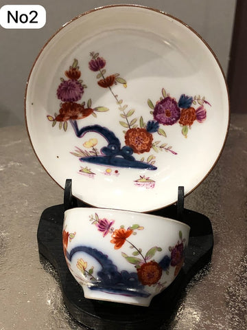 Meissen Porcelain Kakiemon Tea Bowl and Saucer 1730 Drehers Marks #2