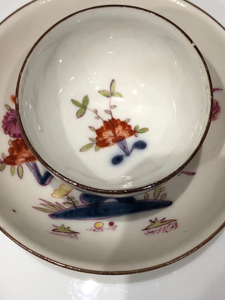 Bol à thé et soucoupe Kakiemon en porcelaine de Meissen 1730 Drehers Marks #2