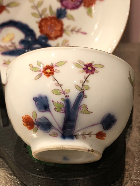 Bol à thé et soucoupe Kakiemon en porcelaine de Meissen 1730 Drehers Marks #2