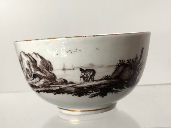 Oude Loosdrecht Porcelain Tea Bowl by Johannes de Mol, 1770s.