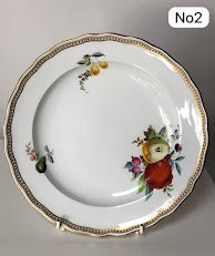 Meissen Porcelain Biedermeier Plate with Fruit & Vegetables, Circa 1830 #2