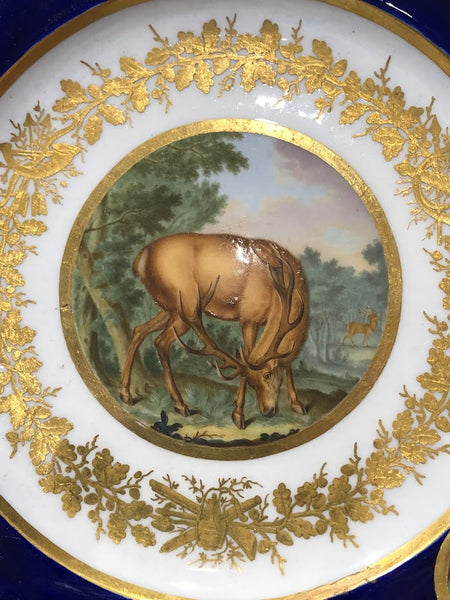 Sevres Porcelain Plate with Later Decoration 1765