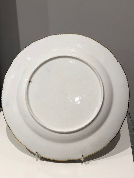 Sevres Porcelain Plate with Later Decoration 1765