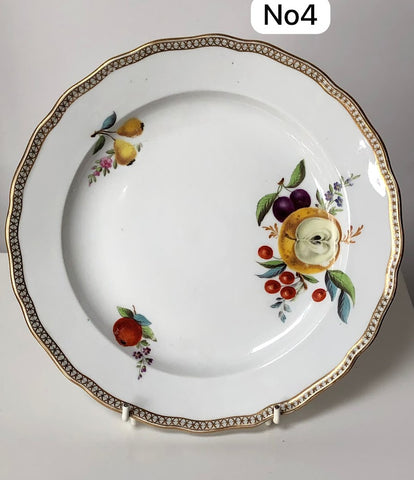 Meissen Porcelain Biedermeier Plate with Fruit & Vegetables, Circa 1830 #4