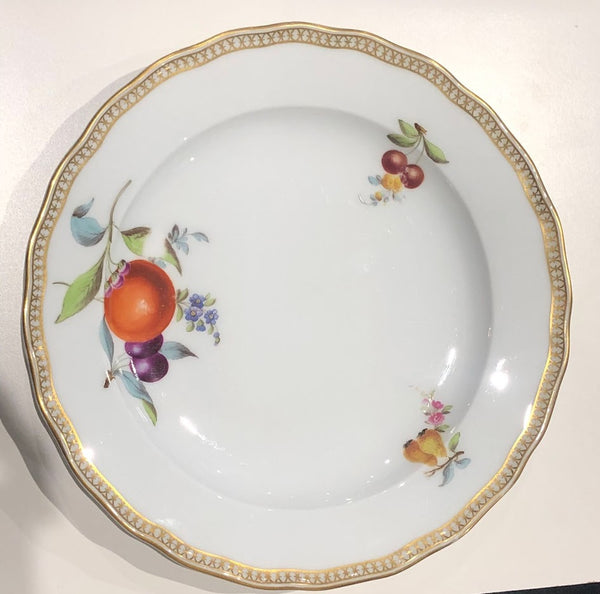 Meissen Porcelain Biedermeier Plate with Fruit & Vegetables, Circa 1830 #5