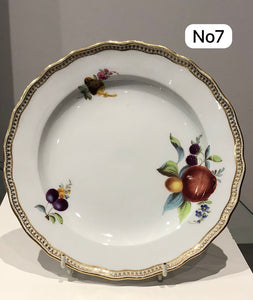 Meissen Porcelain Biedermeier Plate with Fruit &  Vegetables, Circa 1830 #7