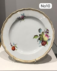 Meissen Porcelain Biedermeier Plate with Fruit & Vegetables, Circa 1830 #10