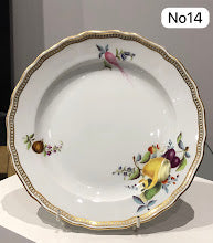 Meissen Porcelain Biedermeier Plate with Fruit & Vegetables, Circa 1830 #14