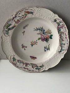Chelsea Porcelain Warren Hastings Plate, Red Anchor Period, 1755
