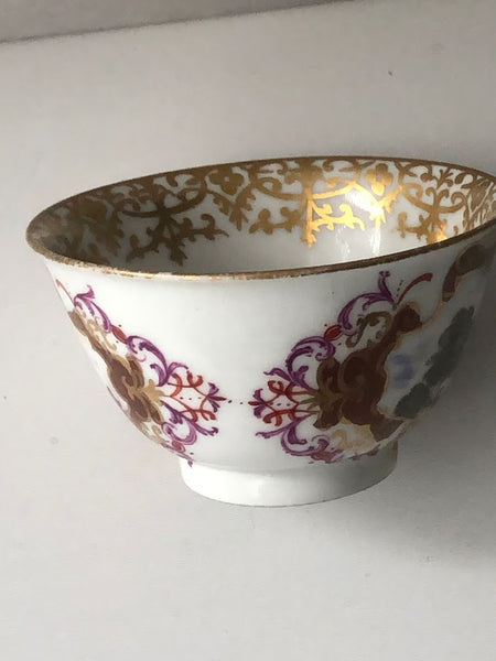 Meissen Porcelain Scenic Tea Bowl & Saucer 1725-1730