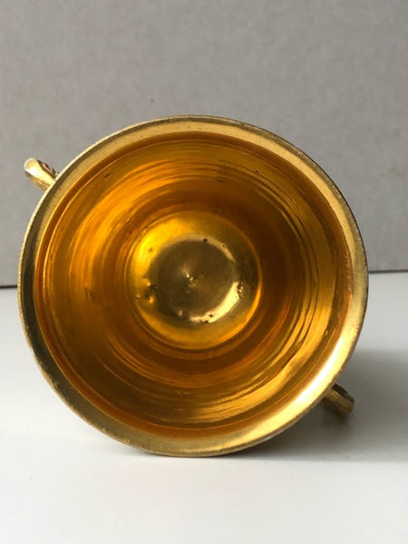 Meissen Porcelain Gilt Hausmaler Beaker with Hunters, Sueter Workshop, 1720