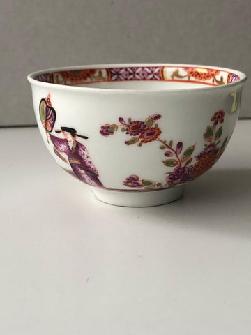 Meissen Porcelain J E Stadler Tea Bowl with Chinoiserie Figure, 1740