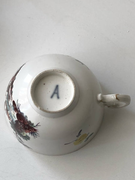 Ansbach Porcelain Town Scene Cup. Circa 1760