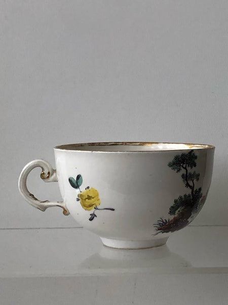 Ansbach Porcelain Town Scene Cup. Circa 1760