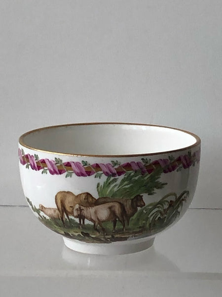 Hoechst Porcelain Cup with Sheep 1770