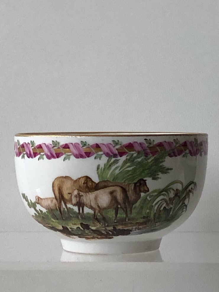 Hoechst Porcelain Cup with Sheep 1770