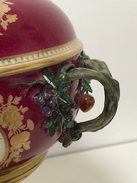 Meissen Porcelain Mounted Floral Ecuelle, 18thC