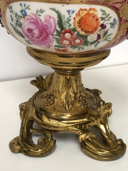 Meissen Porcelain Mounted Floral Ecuelle, 18thC