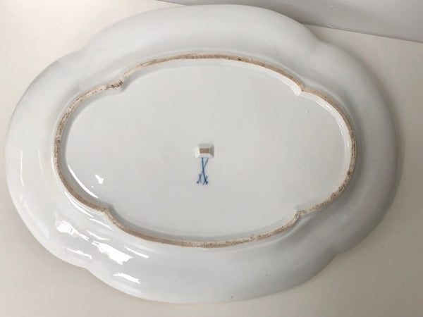 Meissen Porcelain Tray with Harbour Scenes of Turks and Camels, 19th C