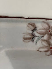 Chelsea Porcelain Octagonal Soup Plate with Moulded Floral Pattern circa 1756